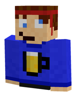 Blue skin: bust render
