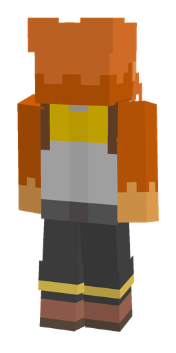 Black skin: body, back render