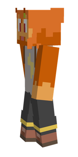 Black skin: body, left side render