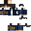 Black skin: raw texture render