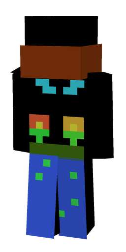 Blue skin: body, back render