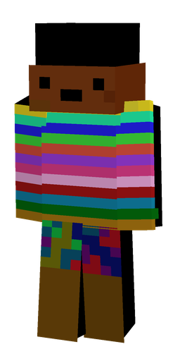 Blue skin: body, front render