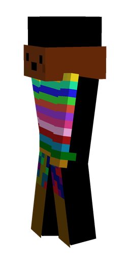 Blue skin: body, left side render