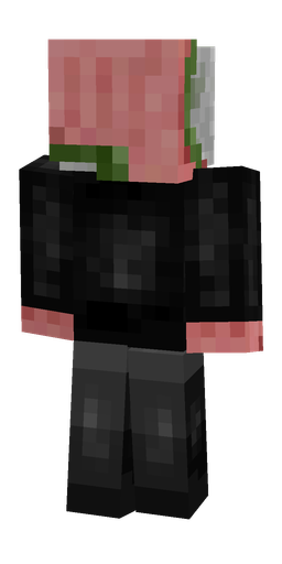 Black skin: body, back render