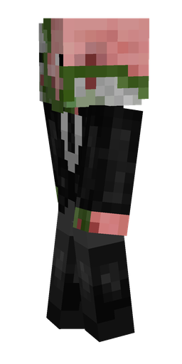 Black skin: body, left side render