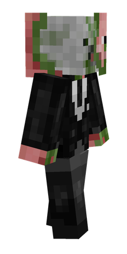 Black skin: body, right side render