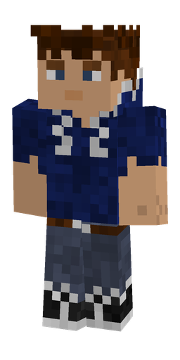 Blue skin: body, front render