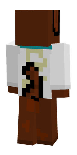 Brown skin: body, back render
