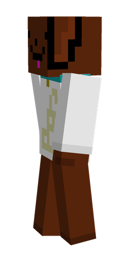 Brown skin: body, left side render