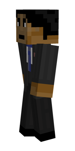 Black skin: body, left side render