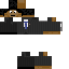 Black skin: raw texture render