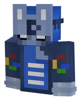 Blue skin: bust render