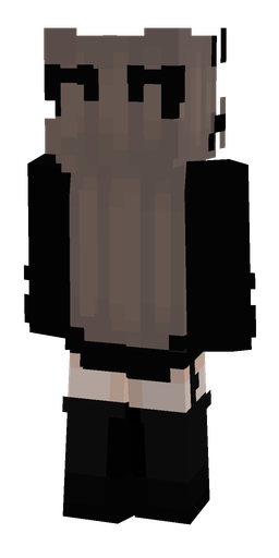 Black skin: body, back render