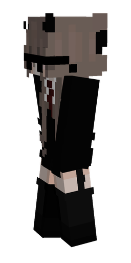 Black skin: body, left side render
