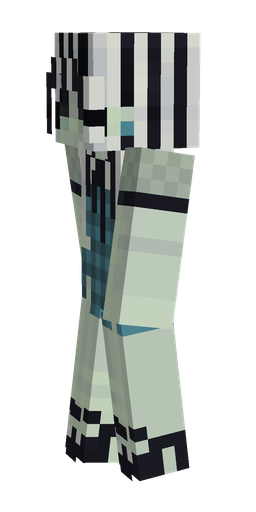 Blue skin: body, left side render