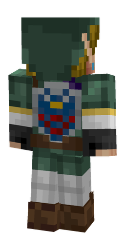Brown skin: body, back render