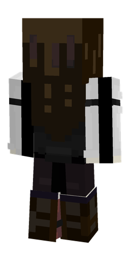 Black skin: body, back render