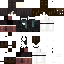 Black skin: raw texture render