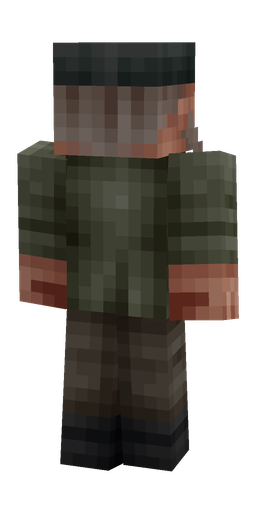 Black skin: body, back render