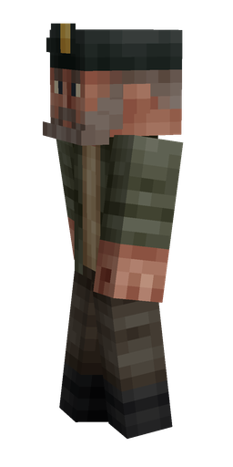 Black skin: body, left side render