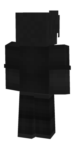 Black skin: body, back render