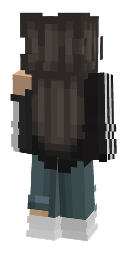 Black skin: body, back render