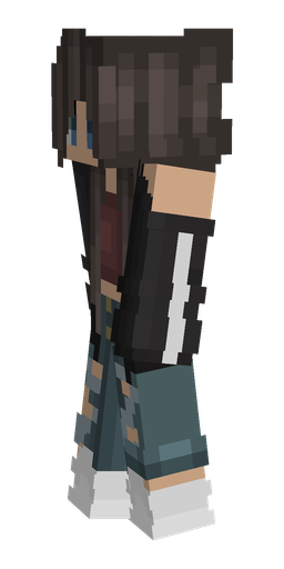 Black skin: body, left side render