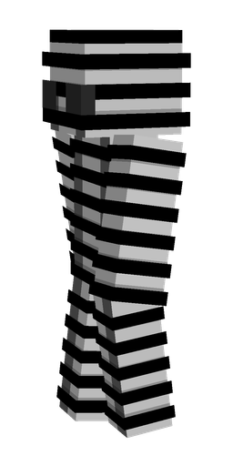 Black skin: body, left side render