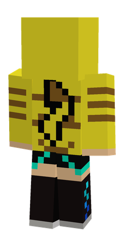 Black skin: body, back render