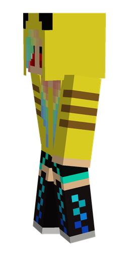 Black skin: body, left side render