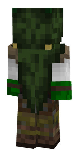 Black skin: body, back render