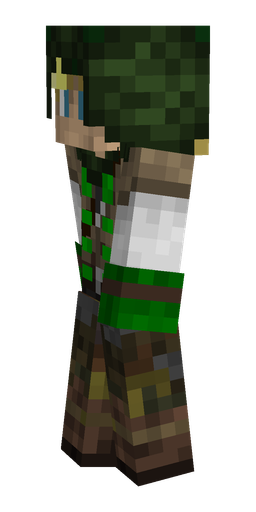Black skin: body, left side render