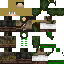 Black skin: raw texture render