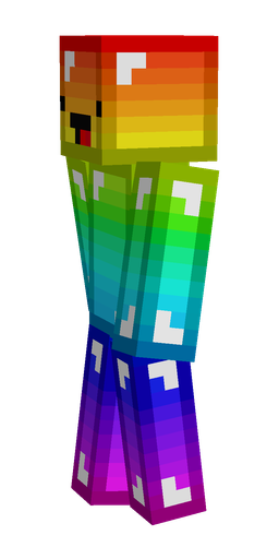 Blue skin: body, left side render