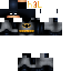 Black skin: raw texture render
