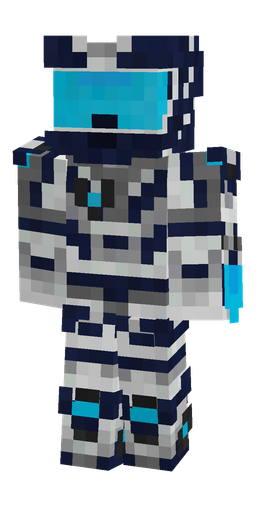 Blue skin: body, front render
