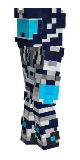 Blue skin: body, left side render