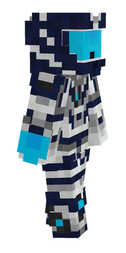 Blue skin: body, right side render