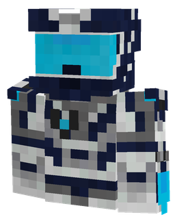 Blue skin: bust render