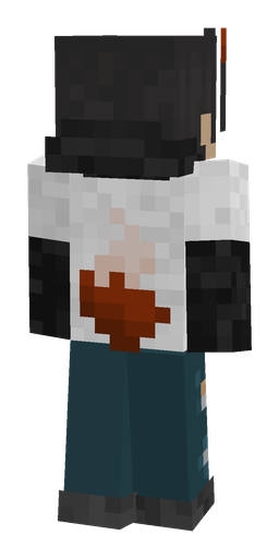 Black skin: body, back render