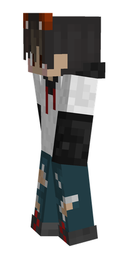 Black skin: body, left side render