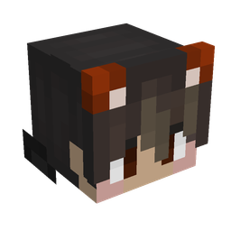 Black skin: head render