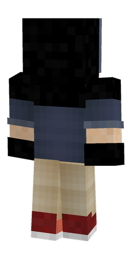 Black skin: body, back render