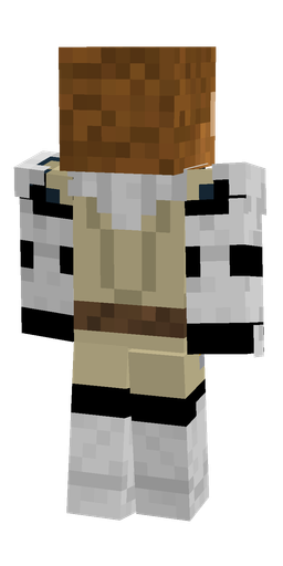 Black skin: body, back render