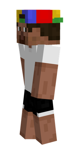 Brown skin: body, left side render