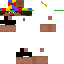 Brown skin: raw texture render
