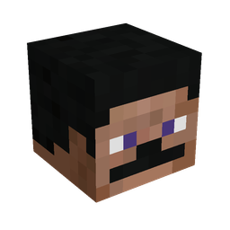 Black skin: head render