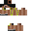 Black skin: raw texture render