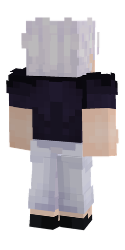 Blue skin: body, back render