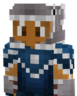 Blue skin: bust render